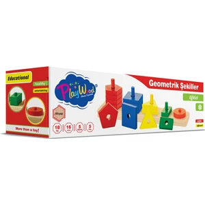 Kutuda Ahşap Geometrik Şekiller
