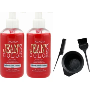 Acacia Jeans Color Saç Boyası Turuncu 250ml 2AD ve Ossion Boya Temizleyici 200ml
