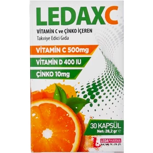 Ledaxc Vitamin C, Vitamin D ve Çinko Içeren 30 Kapsül