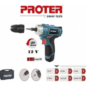 Proter PST222 Şarjlı Vidalama Tornavida