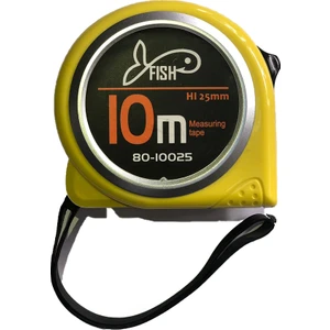 Fi̇sh Fish Çelik Şerit Metre,10 mt x 25MM