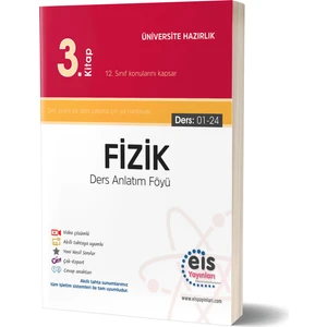 Eis Yayınları Fizik 3. Kitap Ders Anlatım Föyü