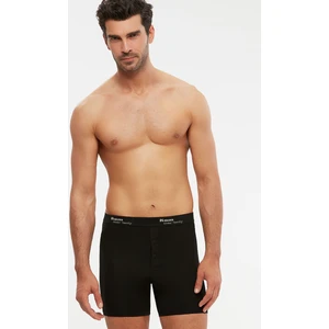 Erkek Penye Likra Compact Long Boxer Düğmeli 2'li