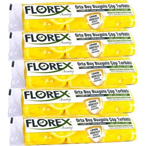 Avantaj Seri Limon Kokulu Büzgülü Orta Boy Çöp Poşeti X 5 Rulo