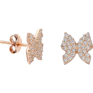 925 Ayar Minik Kelebek Kadın Gümüş Küpe