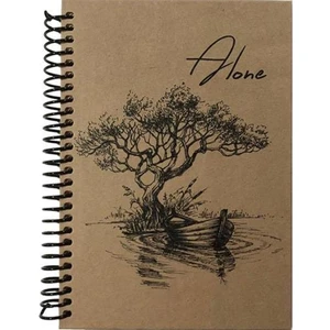 Kraft Spiralli Defter 80 Yaprak Kareli 16 x 23 cm