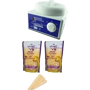 Ege Sir Ağda Makinesi + 2 Adet Epilady Boncuk Ağda + Spatula Seti