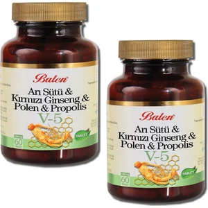 2 Kutu V5 Arı Sütü Ginseng Polen Propolis Vita 5