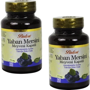 Yaban Mersini Meyvesi Kapsül 375 Mg x 90 Kapsül - 2 Adet