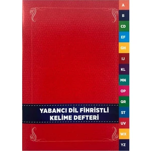 Karatay Yayınları Karatay Yabancı Dil Kelime Defteri Fihristli Karton Kapak 96 Syf
