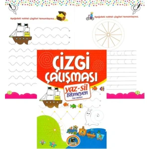 Karatay Yayınları Defter Yaz-Sil Çizgi Çalışması Karatay Yayınevi + Kalem