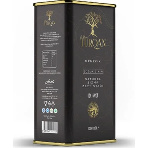 Villa TURQAN Memecik Natürel Sızma Zeytinyağı Soğuk Sıkım 3 Litre 2022/2023 Erken Hasat