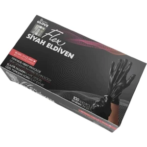 Tek Kullanımlık Pudrasız Siyah Poşet Eldiven 5 Paket