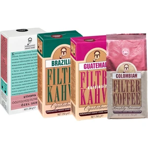 Kurukahveci Mehmet Efendi  Yeni  Filtre Kahve 250GR 4lü Set