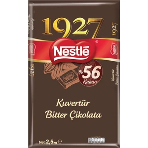 1927 Bitter Kuvertür Çikolata 2,5 kg