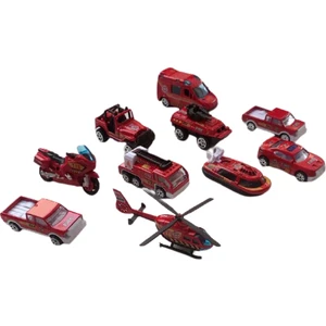 Die Cast Metal Itfaiye Araçları Seti - 10'lu