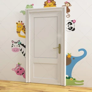 Kt Decoration Sevimli Kapı Arkadaşları Çocuk Odası Duvar Sticker