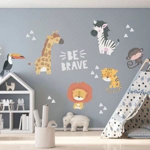 Kt Decoration Safari Hayvanlar Temalı Xxl Duvar Sticker Seti