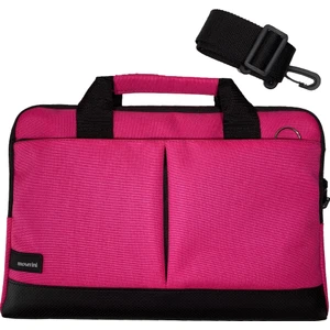 15.6'' Taban Korumalı. Omuz Askılı Notebook Laptop Macbook Çantası - Fuşya