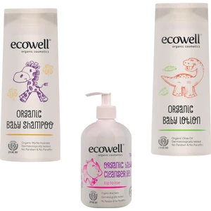 Organik Bebek Bakım 3'lü Set (Bebe Şampuanı 300 ml.+ Bebe Losyonu 300 ml. + Bebek Temizleme Jeli 500 ml.)