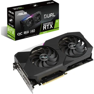 GeForce Dual RTX 3070 8GB 256Bit OC GDDR6 (DX12) PCI-Express 4.0 Ekran Kartı (DUAL-RTX3070-O8G)