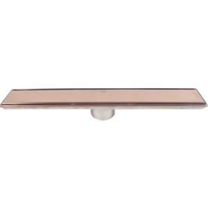 Duş Kanalı Line/6 Bronz Plain Izgara 40 cm
