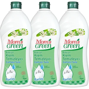 Mom's Green 3'lü Set Bitkisel Krem Temizleyici Banyo - Çamaşır Sulu