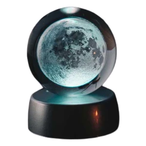 Dolunay  Işıklı Cam Küre