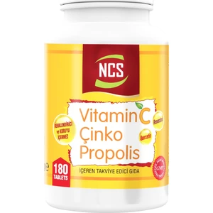 Vitamin C Çinko Propolis 180 Tablet Vitamin D Resveratrol Quercetin Bromelian