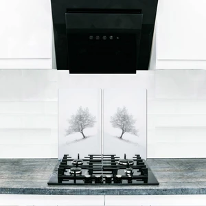 Ocak Arkası Koruyucu Kış  60 cm x 52 cm 2 Parça 4'lü Ocaklar