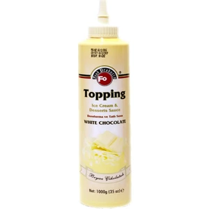 Fo Topping Beyaz Çikolata Aromalı Dondurma ve Tatlı Sosu 1000gr