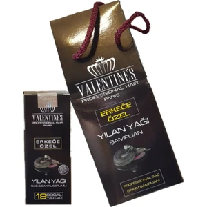 Valentines Professional Erkeğe Özel Yılan Yağı Şampuan + Yılan Yağı Saç  Sakal Serumu
