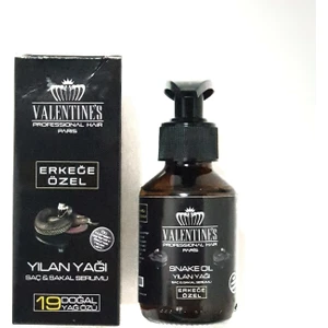 Valentines Professional Erkeğe Özel Yılan Yağı Saç Sakal Serum