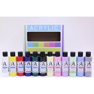 Mona Lisa 6 Adet Chalky 6 Adet  Akrilik Boya  Set 12'li