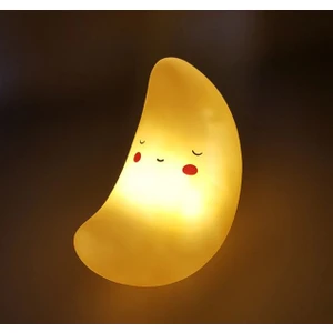 LED Gece Lambası Silikon Ay - Sarı
