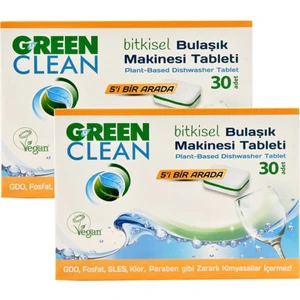 U Green Clean Bitkisel Bulaşık Makinesi Tableti 30'lu x 2