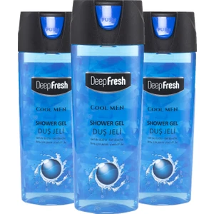 Deep Fresh Pratik Kapaklı Erkek Duş Jeli Cool Men 3 x 500 ml