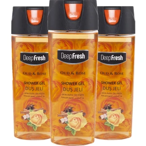 Deep Fresh Pratik Kapaklı Duş Jeli Oud & Rose 3 x 500 ml
