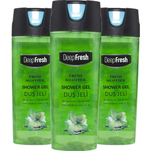 Deep Fresh Pratik Kapaklı Duş Jeli Fresh Mentol 3 x 500 ml