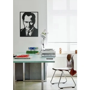 İnnova Metal Atatürk Metal Tablo, Metal Atatürk Duvar Dekoru 40 x 60 cm
