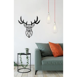 İnnova Metal Geyik Metal Tablo ,  Metal Duvar Dekoru 70 x 70 cm