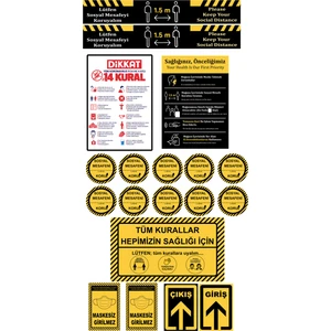 Tellgraf Sosyal Mesafe Uyarı Seti 3