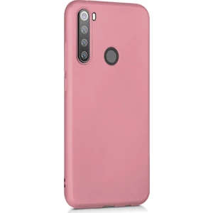 Xiaomi Redmi Note 8 Kılıf Liquid Içi Kadife Tam Koruma Silikon Açık Pembe
