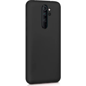 Xiaomi Redmi Note 8 Pro Kılıf Liquid Velvet Içi Kadife Lansman Silikon Siyah