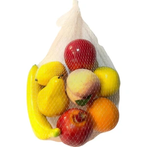 8'li Karışık Renk Plastik Yapay Meyve Sebze Filesi – Dekoratif ve Dayanıklı Süsleme, Düğün ve Etkinlikler