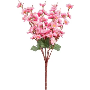 Yapay Çiçek Bahardalı Japon Kiraz Çiçeği 9 Dallı 40CM Pambe Açık