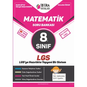 Tetra Yayınları Matematik 8. Sınıf Lgs Soru Bankası