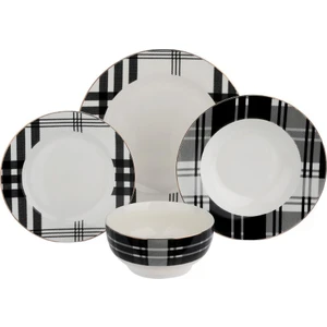 Lucky Art Thalia 24 Parça Bone Yemek Seti