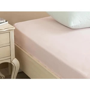 English Home Düz Pamuklu Tek Kişilik Lastikli Çarşaf 100x200 cm Toz Pembe