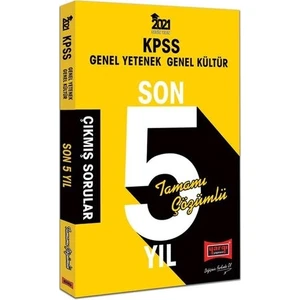 Yargı Yayınevi 2021 KPSS Genel Yetenek Genel Kültür  Son 5 Yıl Tamamı Çözümlü Çıkmış Soruları